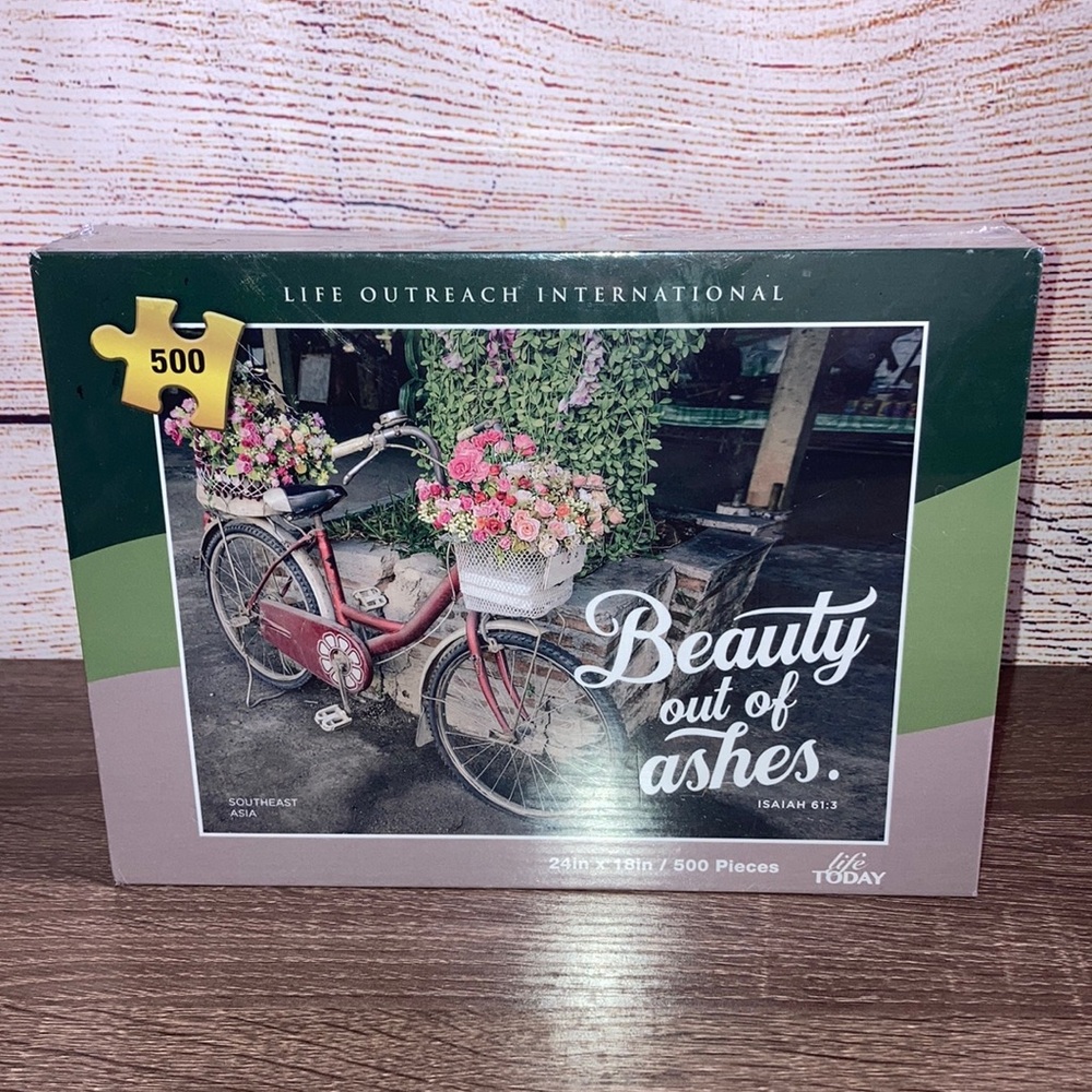 New Factory Sealed Beauty of Ashes Life Outreach Puzzle 500ct
